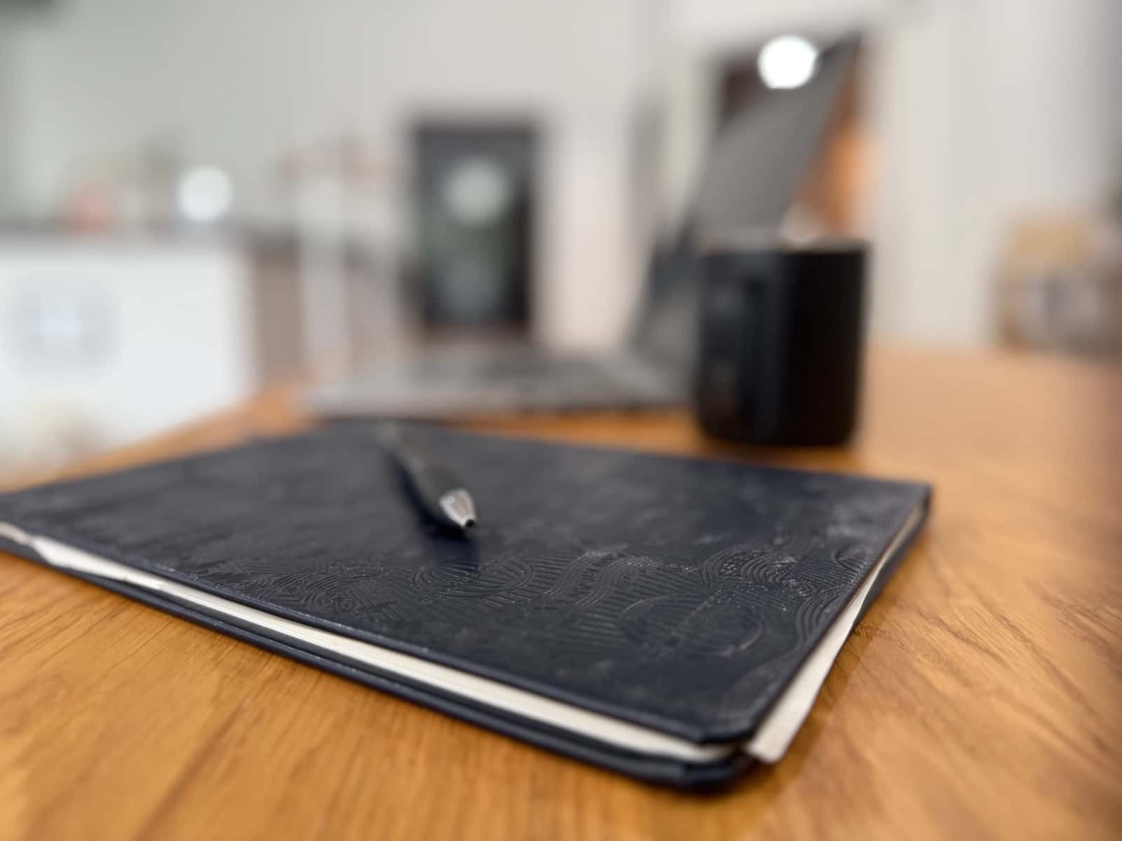 Notebook and pen ready for a business advisory conversation